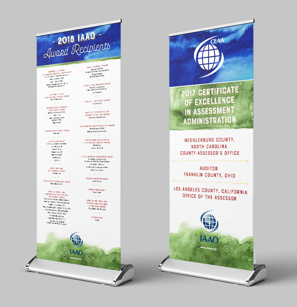 IAAO 2018 Minneapolis Conference & Exhibition Awards Banquet Banners